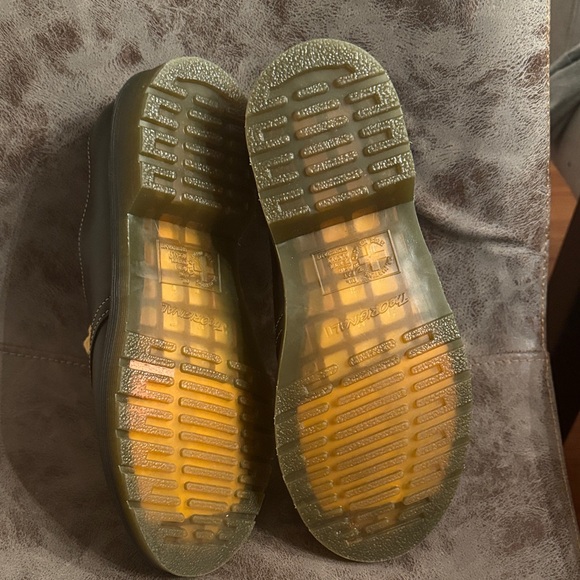 Dr. Martens Dark Brown Oxfords with Yellow Laces - Picture 3 of 5